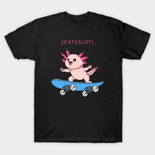 Axolotl Skateboard T-Shirt
